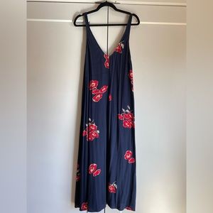 Reformation Trillium Low Back Dress - Poppy Print